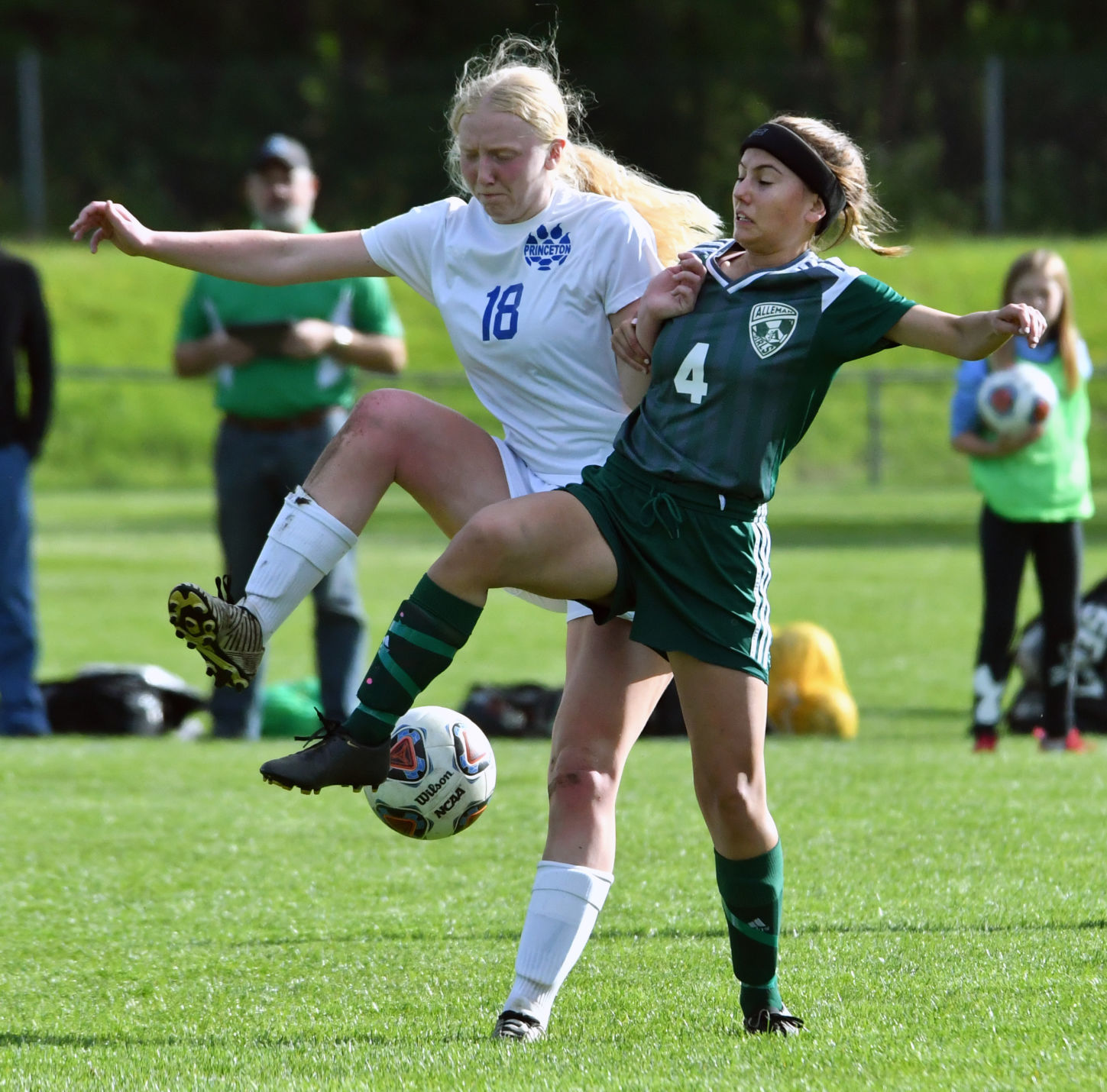 Alleman vs Princeton girls soccer.